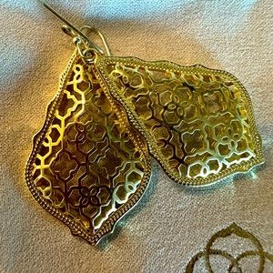 Kendra Scott gold Addie earrings